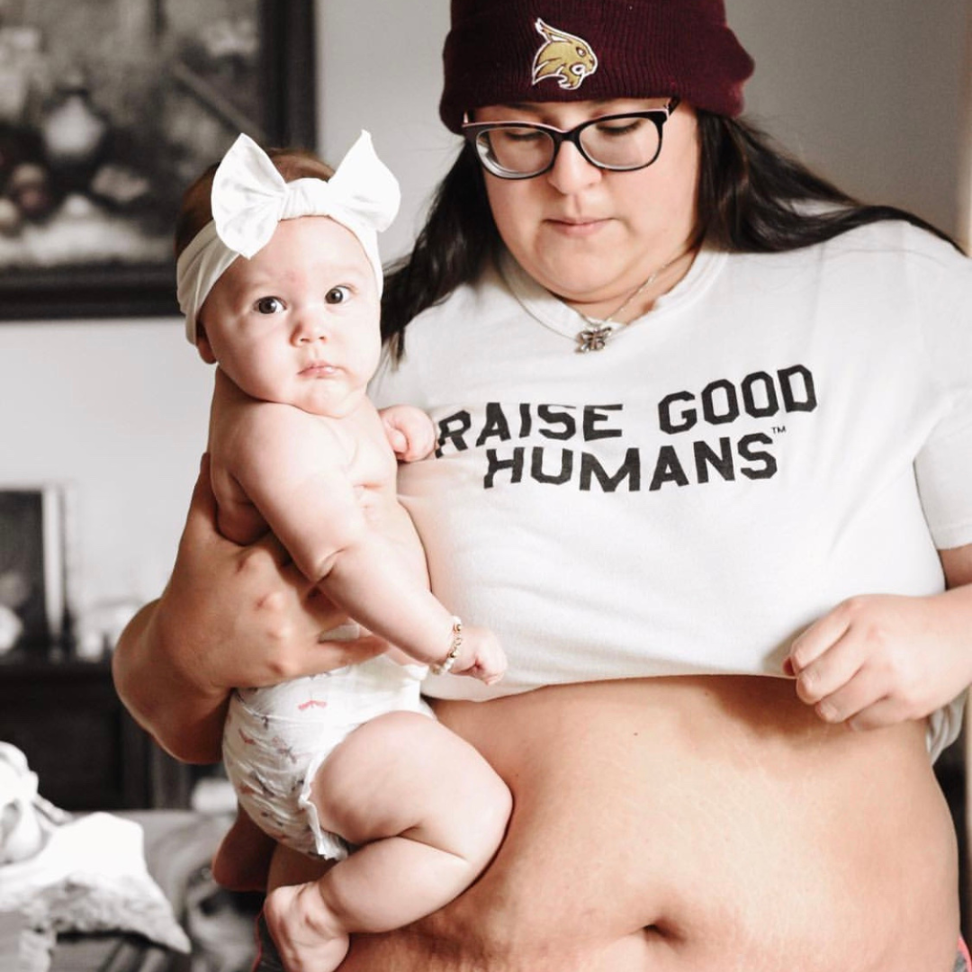 Raise Good Humans® Crewneck T-Shirt – Cream