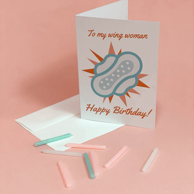 Wing Woman Birthday Greeting Card