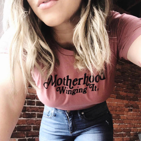 "Motherhood Winging It®" Tee - Mom Culture