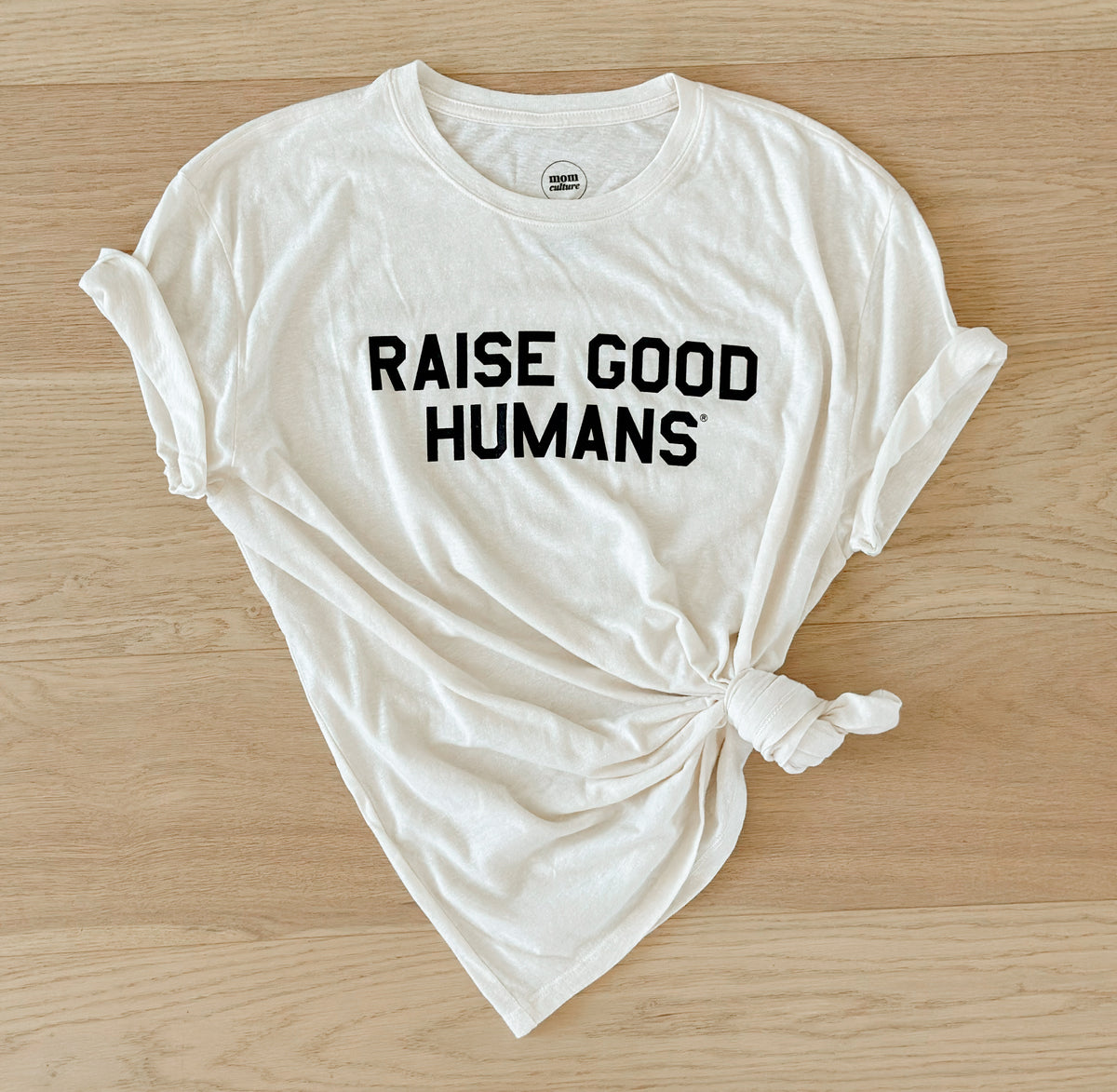 Raise Good Humans® Crewneck T-Shirt – Cream