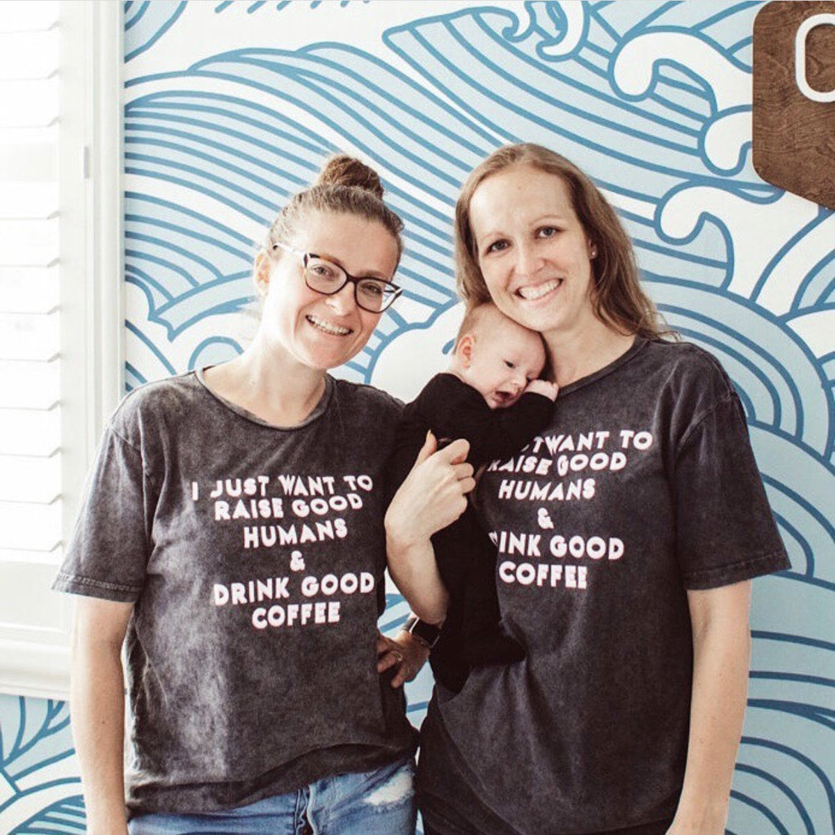 Raise Good Humans® + Drink Good Coffee© Vintage Tee